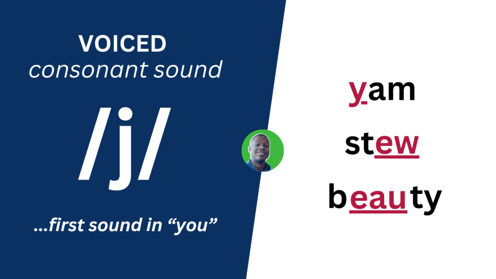 Voiced consonant sound /j/