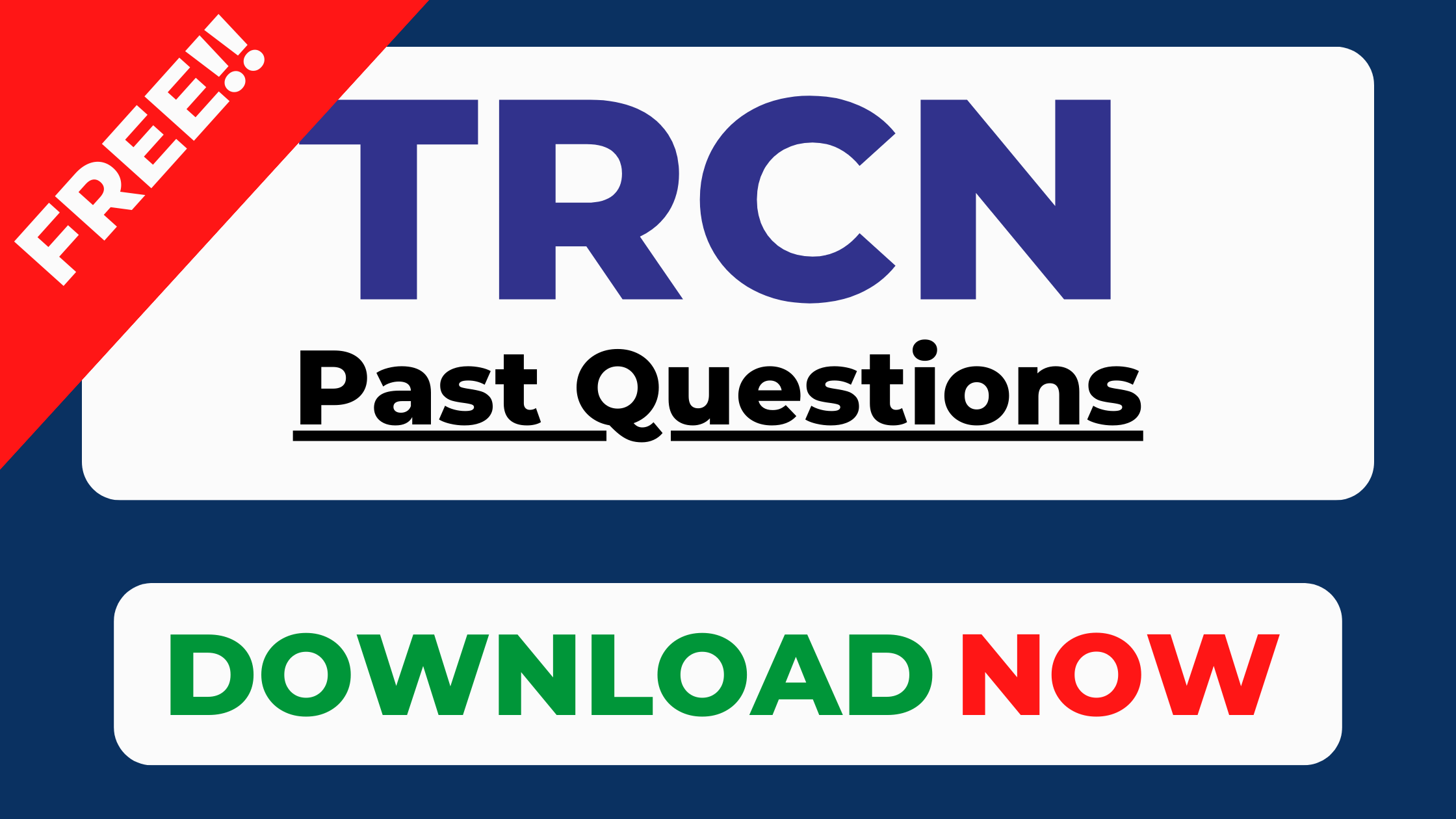 free trcn past questions pdf