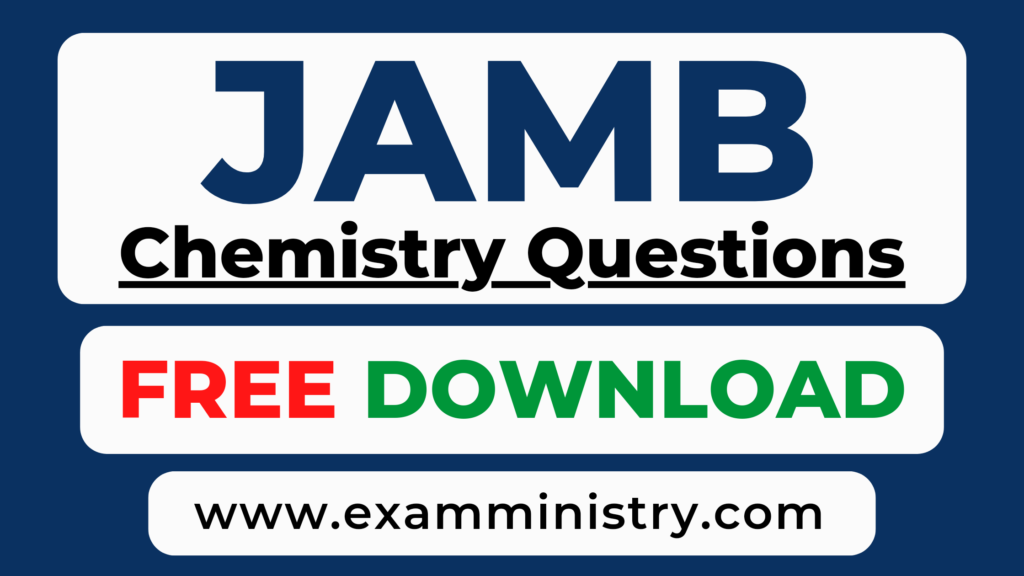 JAMB Chemistry past questions PDF