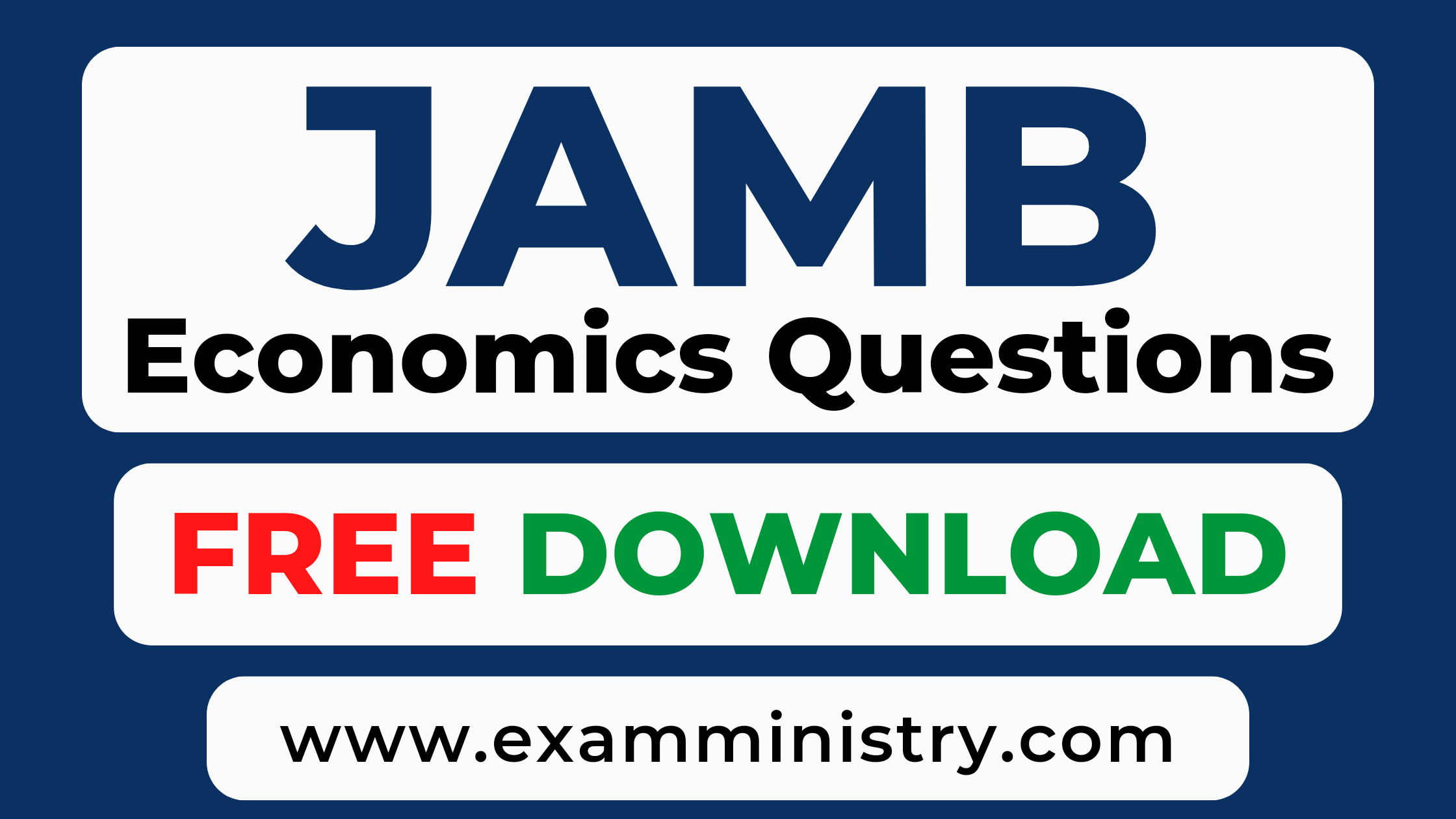 jamb economics past questions pdf