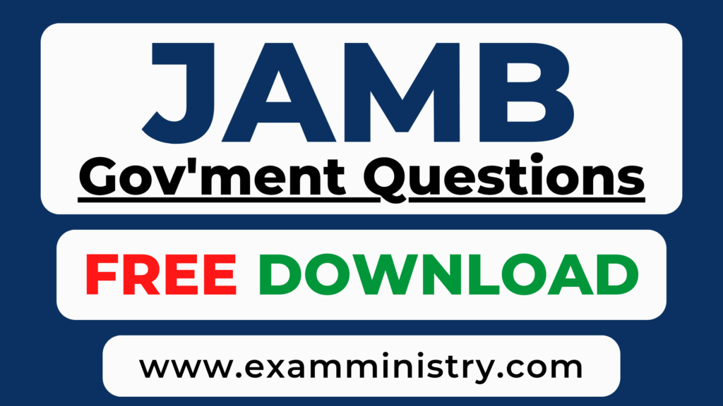 JAMB Government past questions PDF