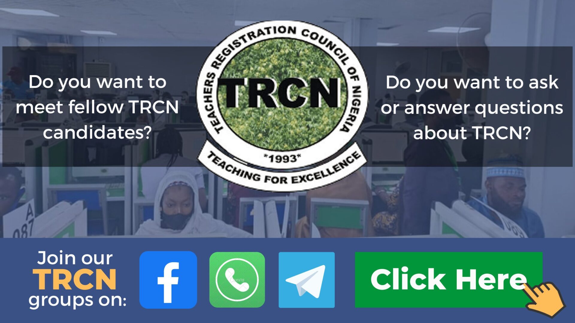TRCN exam communities